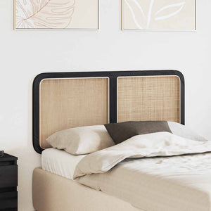 Testiera-Testata-Testiera Decorativa Nero 120 x 55 x 3 cm Rattan