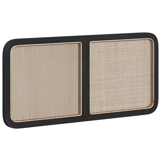 Testiera-Testata-Testiera Decorativa Nero 120 x 55 x 3 cm Rattan