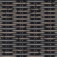 Panchina con contenitore Nero Lavato 110 x 40 x 50 cm Rattan 42011576