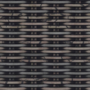 Panchina con contenitore Nero Lavato 110 x 40 x 50 cm Rattan 42011576