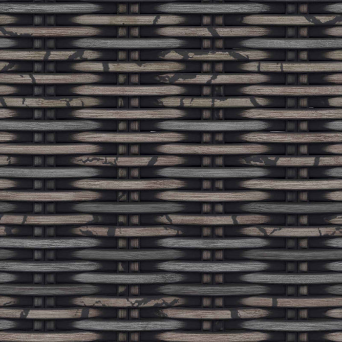 Panchina con contenitore Nero Lavato 110 x 40 x 50 cm Rattan 42011576