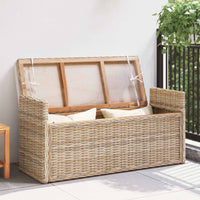 Panchina con contenitore Naturale 110 x 40 x 50 cm Rattan 42011577