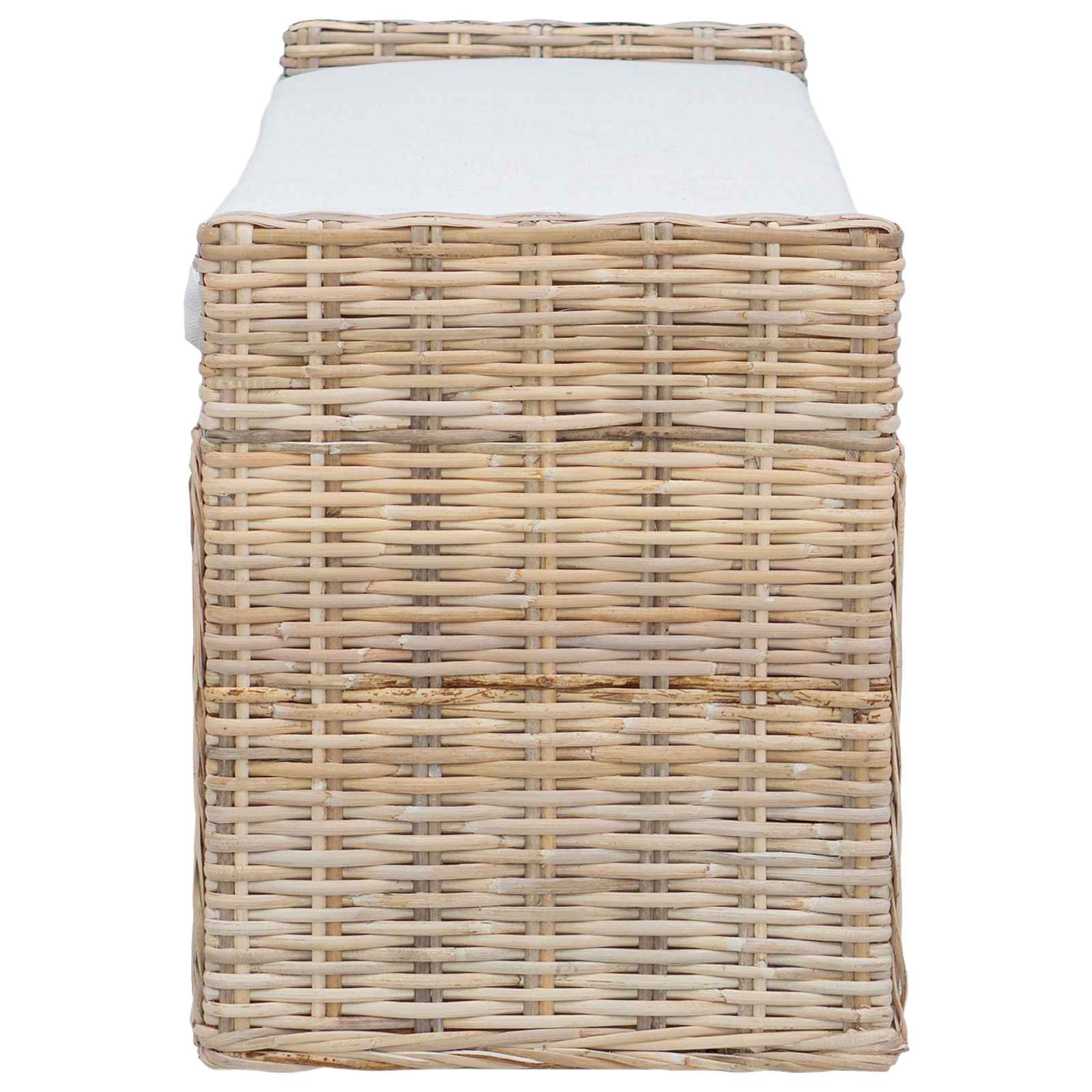 Panchina con contenitore Naturale 110 x 40 x 50 cm Rattan 42011577