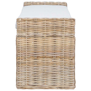 Panchina con contenitore Naturale 110 x 40 x 50 cm Rattan 42011577