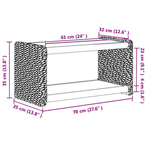 Tavolo laterale Naturale 44.5 x 45 x 45 cm 42011579