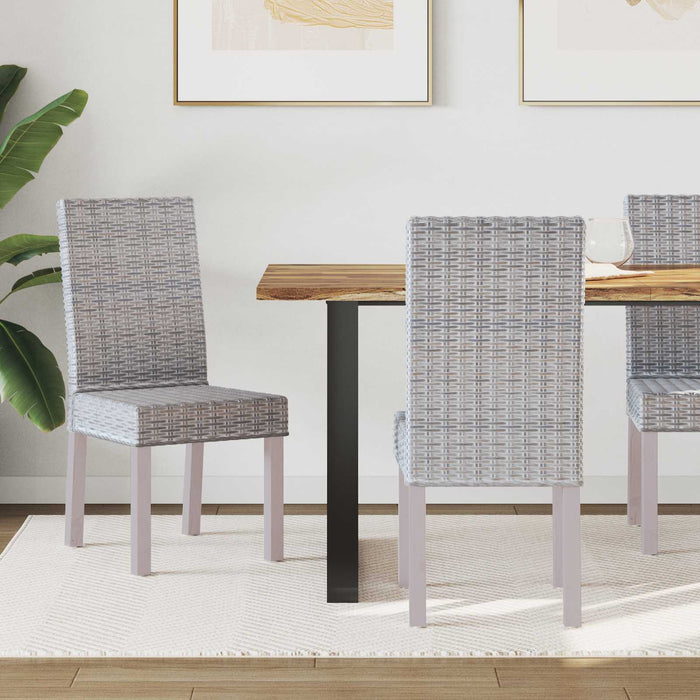 Sedia da pranzo 2 pcs Bianco Lavato 45 x 54 x 93 cm 42012419