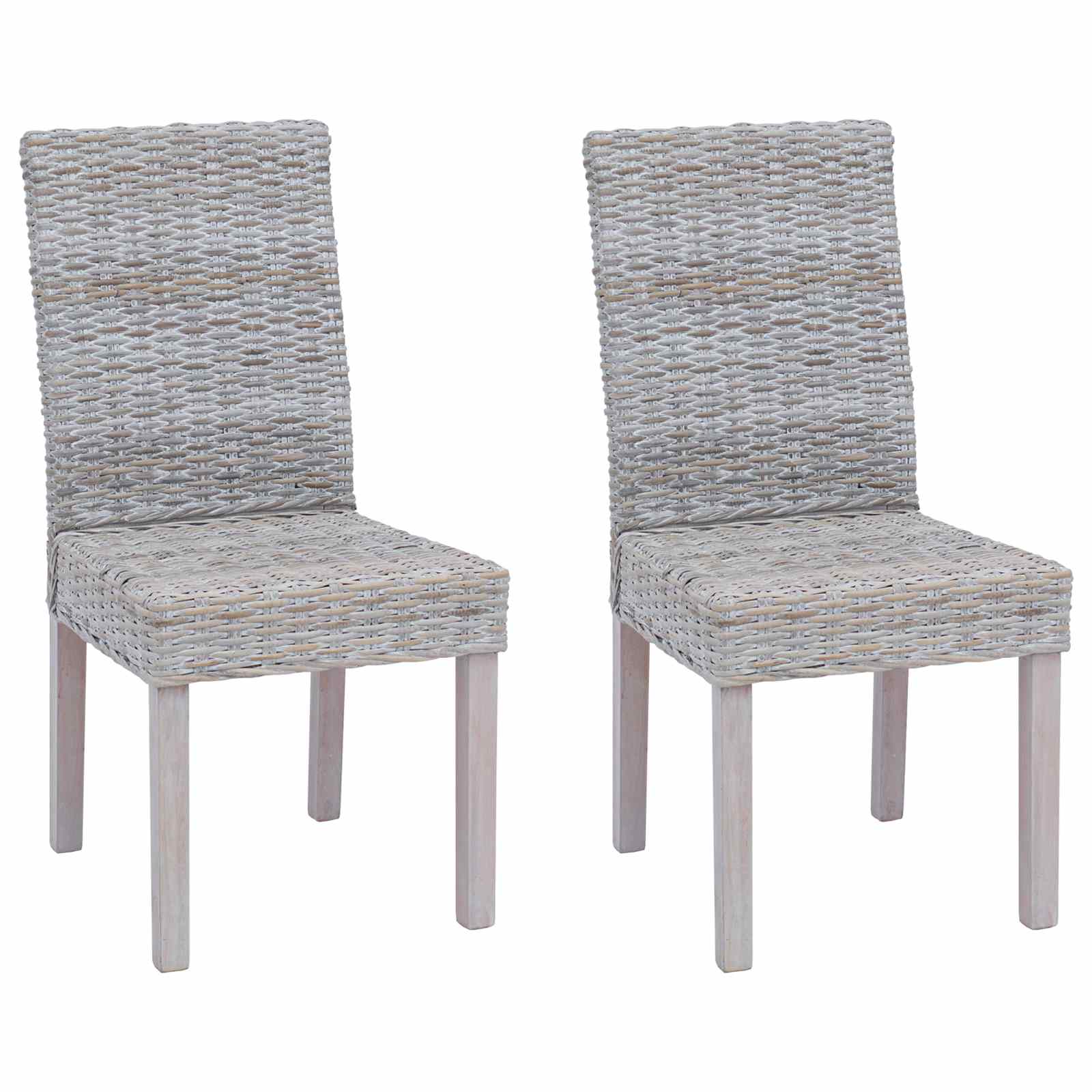 Sedia da pranzo 2 pcs Bianco Lavato 45 x 54 x 93 cm 42012419