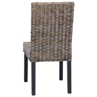 Sedia da pranzo 2 pcs Nero Lavato 45 x 54 x 93 cm 42012421