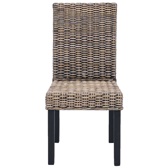 Sedia da pranzo 2 pcs Nero Lavato 45 x 54 x 93 cm 42012421