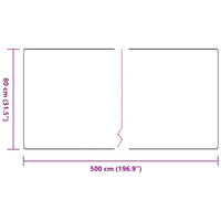 Runner in Moquette Antracite 80 x 500 cm 100% Polipropilene 42011365