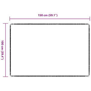 Runner in Moquette Grigio scuro 100 x 150 cm 100% Polipropilene 42011373