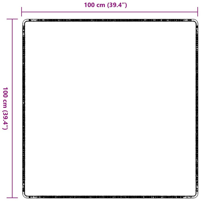 Runner in Moquette Grigio chiaro 100 x 100 cm 42011378
