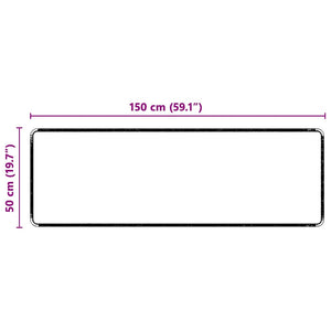 Runner in Moquette Grigio 50 x 150 cm 100% Polipropilene Tuft 42011384