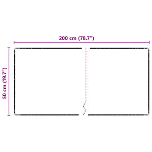 Runner in Moquette Grigio 50 x 200 cm 100% Polipropilene Tuft 42011385