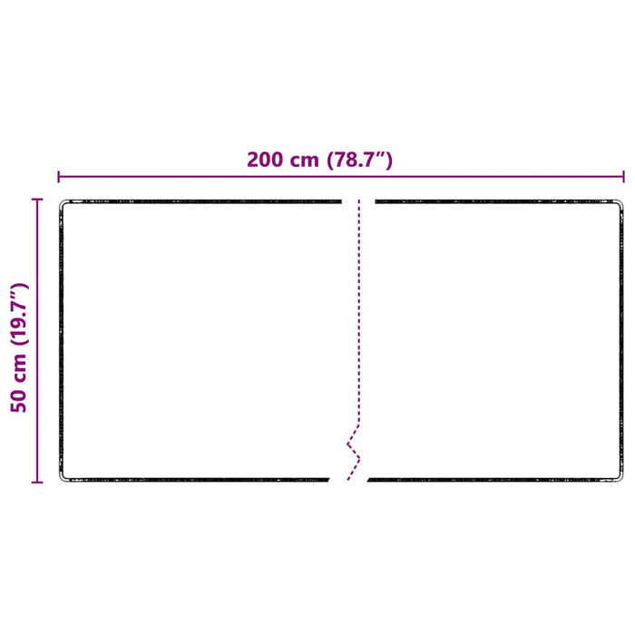 Runner in Moquette Grigio 50 x 200 cm 100% Polipropilene Tuft 42011385