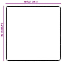 Runner in Moquette Grigio 100 x 100 cm 100% Polipropilene Tuft 42011394