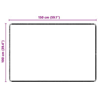 Runner in Moquette Grigio 100 x 150 cm 100% Polipropilene Tuft 42011395