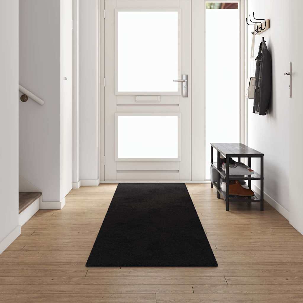 Runner in Moquette Nero 80 x 500 cm 100% Polipropilene Tuft 42011409