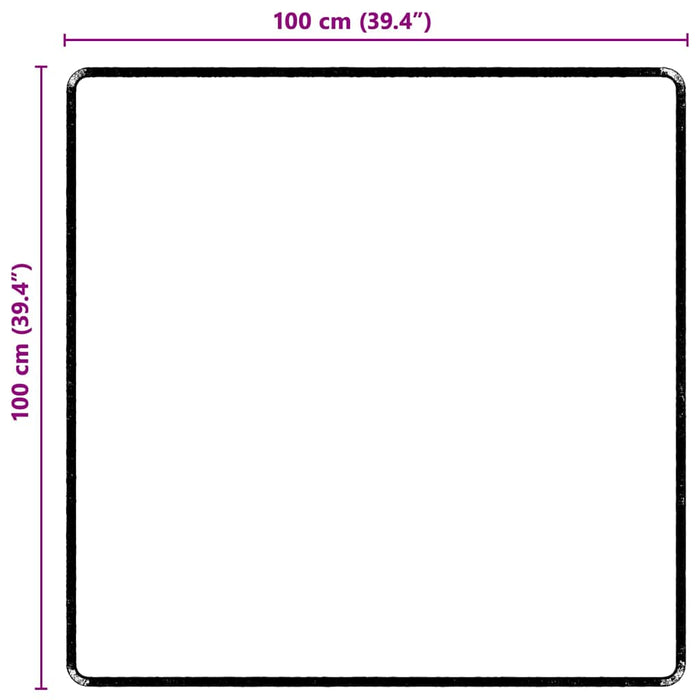 Runner in Moquette Nero 100 x 100 cm 100% Polipropilene Tuft 42011410