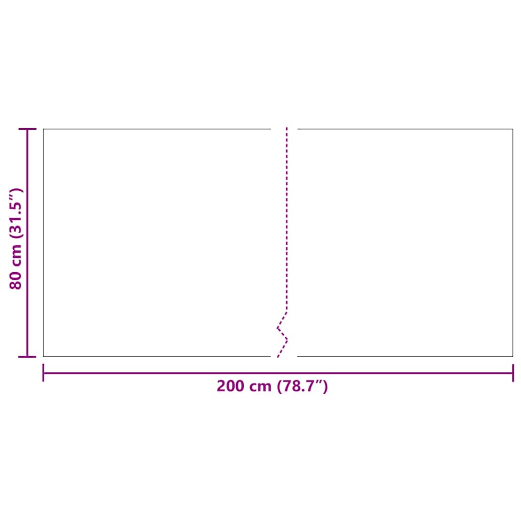 Runner in Moquette Grigio 80 x 200 cm Tessuto 42011416