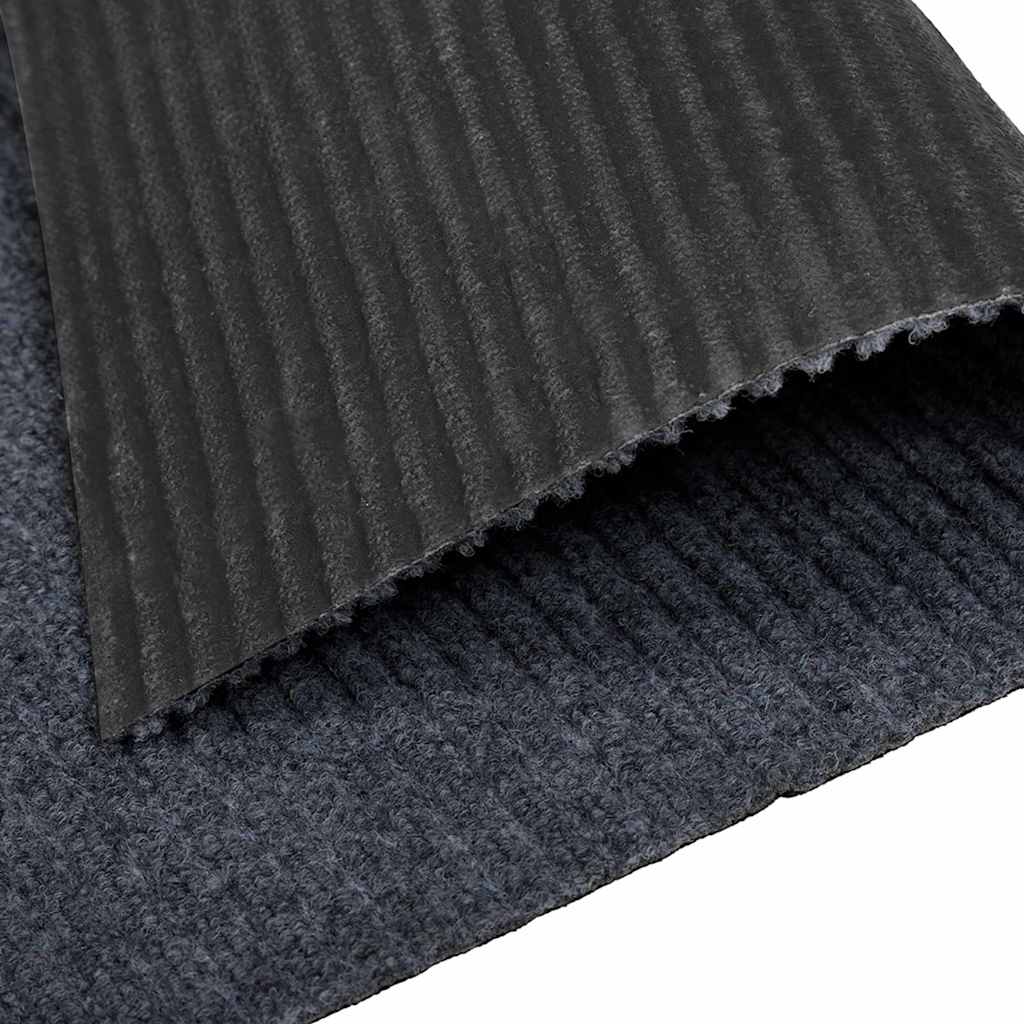 Runner in Moquette Grigio 80 x 250 cm Tessuto 42011417