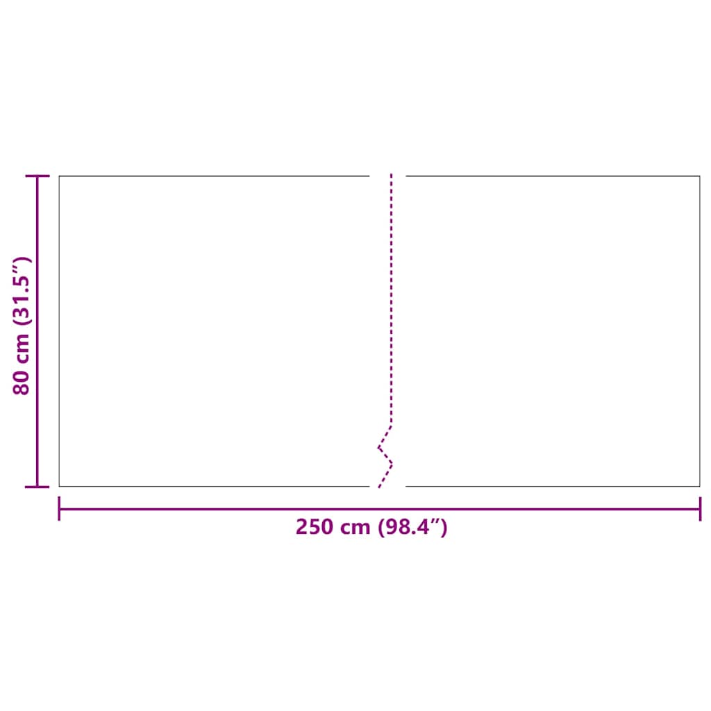 Runner in Moquette Grigio chiaro 80 x 250 cm Tessuto 42011429
