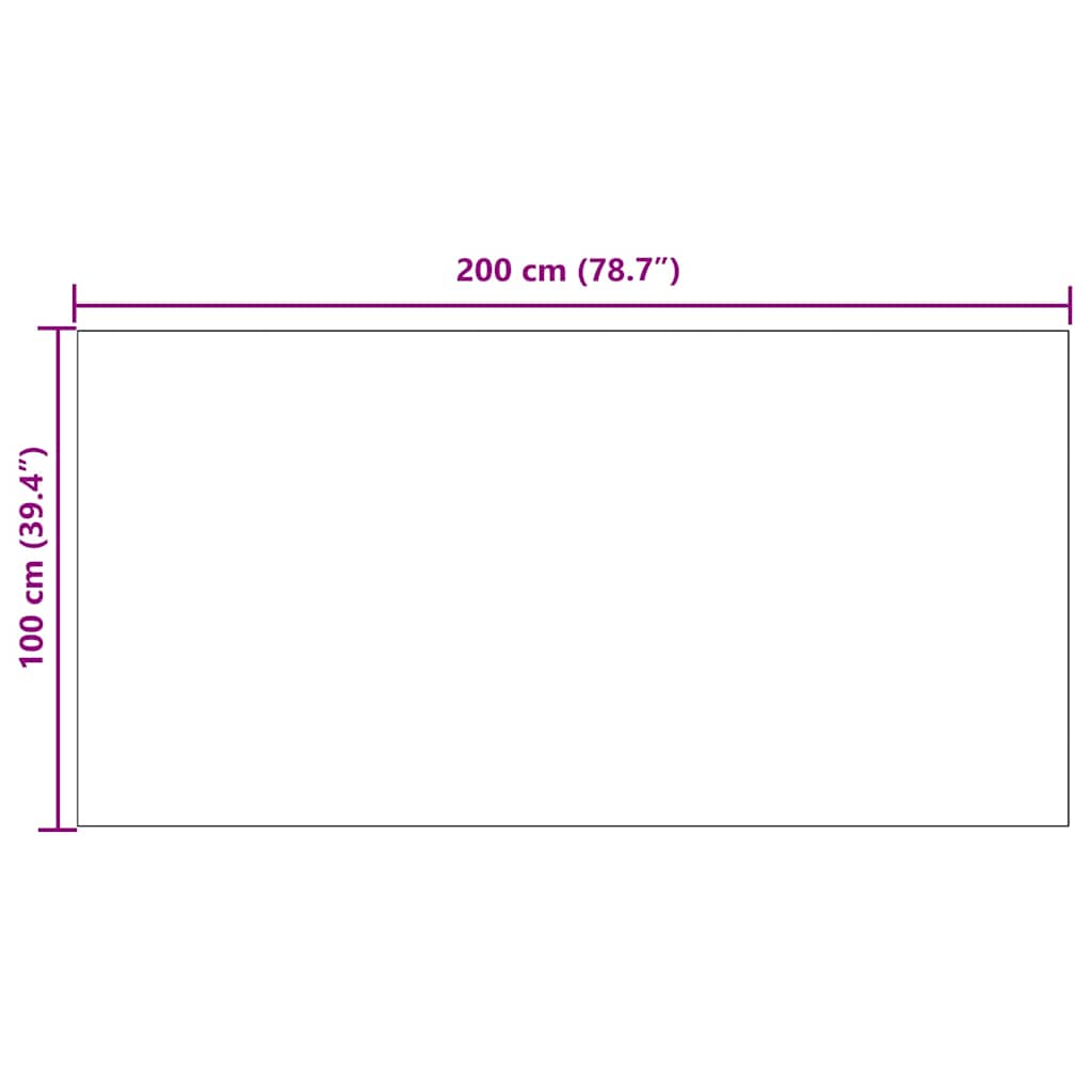 Runner in Moquette Grigio chiaro 100 x 200 cm Tessuto 42011435