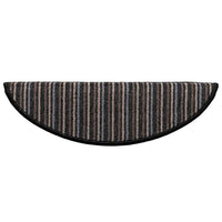 Tappetini per scale autoadesivi 15 pcs Antracite 56 x 17 x 3 cm 42011438