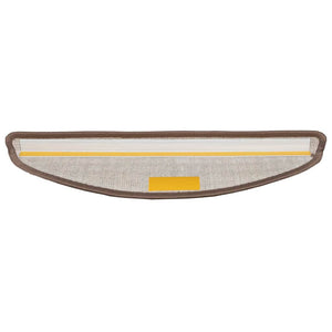 Tappetini per scale autoadesivi 15 pcs Marrone 56 x 17 x 3 cm 42011440