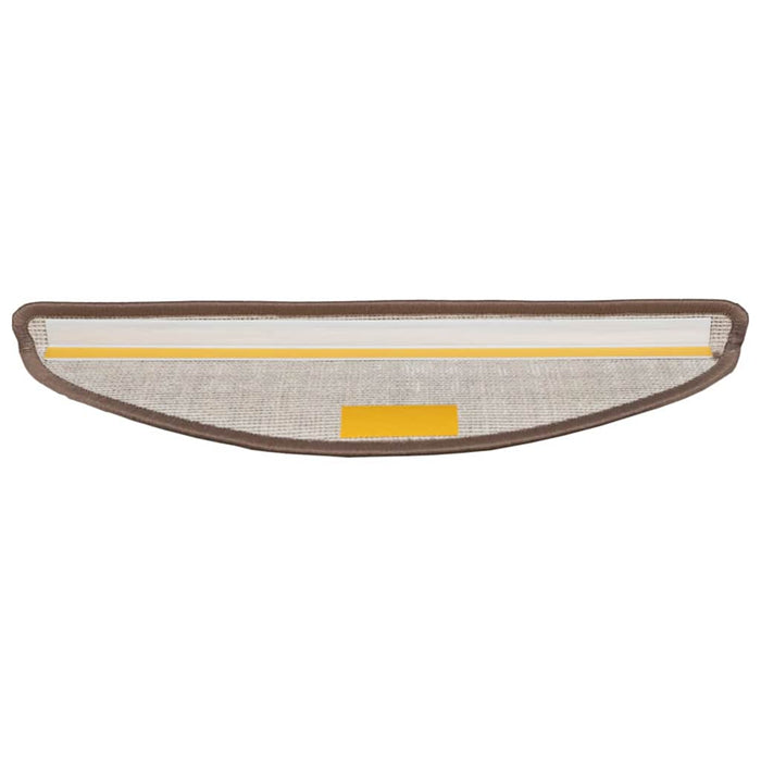 Tappetini per scale autoadesivi 15 pcs Marrone 56 x 17 x 3 cm 42011440