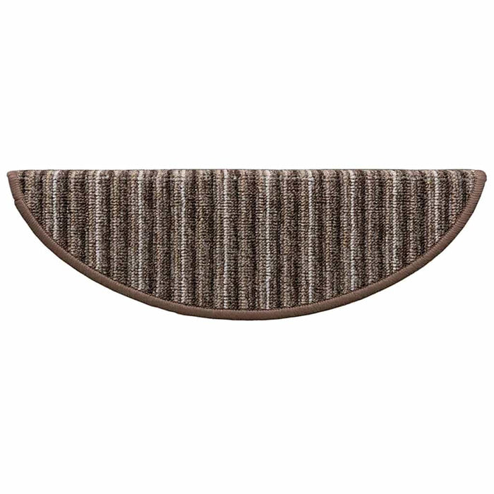 Tappetini per scale autoadesivi 15 pcs Marrone 56 x 17 x 3 cm 42011440