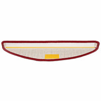 Tappetini per scale autoadesivi 15 pcs Rosso 56 x 17 x 3 cm 42011441