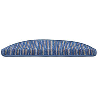 Tappetini per scale autoadesivi 15 pcs Blu 56 x 17 x 3 cm 42011442