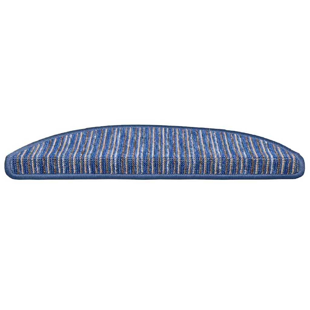 Tappetini per scale autoadesivi 15 pcs Blu 56 x 17 x 3 cm 42011442