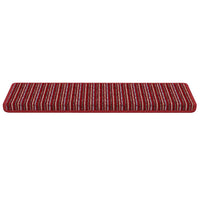 Tappetini per scale autoadesivi 15 pcs Rosso 65 x 21 x 4 cm 42011451