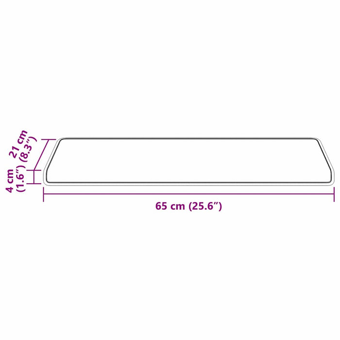 Tappetini per scale autoadesivi 15 pcs Blu 65 x 21 x 4 cm 42011452