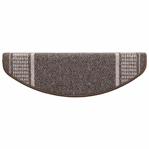 Tappetini per scale autoadesivi 15 pcs Marrone 65 x 21 x 4 cm 42011454