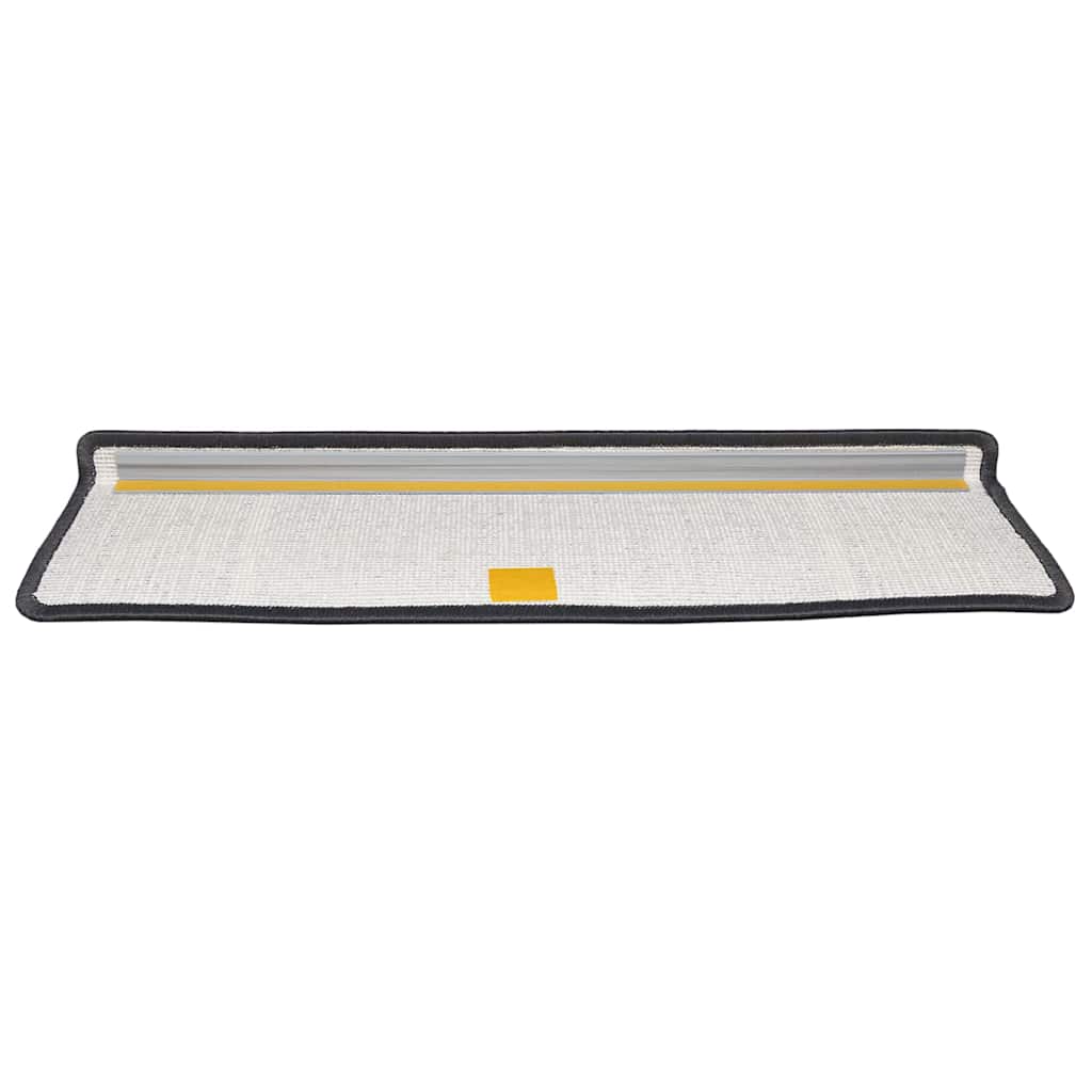 Tappetini per scale autoadesivi 15 pcs Antracite 65 x 21 x 4 cm 42011455