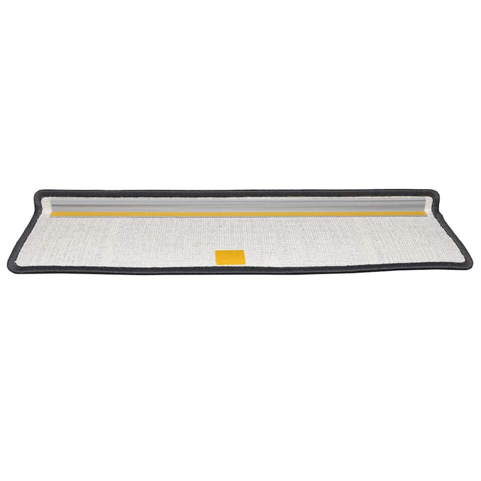 Tappetini per scale autoadesivi 15 pcs Antracite 65 x 21 x 4 cm 42011455