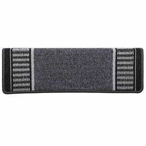 Tappetini per scale autoadesivi 15 pcs Antracite 65 x 21 x 4 cm 42011455