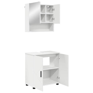 Set di mobili per il bagno 2 pcs Bianco 61 x 35 x 64 cm 3392933