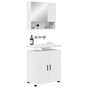 Set di mobili per il bagno 2 pcs Bianco 61 x 35 x 64 cm 3392933