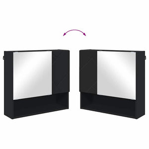 Set di mobili per il bagno con porta 2 pcs Nero 61 x 35 x 64 cm 3392934