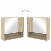 Set di mobili per il bagno 2 pcs rovere sonoma 61 x 35 x 64 cm 3392935