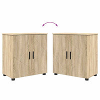 Set di mobili per il bagno 2 pcs rovere sonoma 61 x 35 x 64 cm 3392935