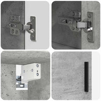 Set di mobili per il bagno 2 pcs Grigio cemento 61 x 35 x 64 cm 3392936