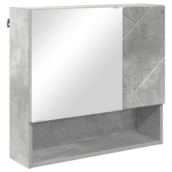 Set di mobili per il bagno 2 pcs Grigio cemento 61 x 35 x 64 cm 3392936