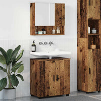 Set di mobili per il bagno 2 pcs Legno vecchio 61 x 35 x 64 cm 3392941