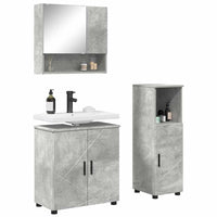 Set di mobili per il bagno 3 pcs Grigio cemento 61 x 35 x 64 cm 3392946