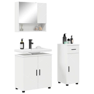 Set di mobili per il bagno 3 pcs Bianco 61 x 35 x 64 cm 3392953